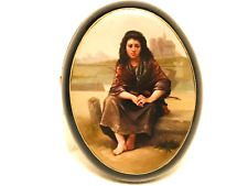 🔥EXQUISITE 1890 Bohemian William-Adolphe Bouguereau hand painted lacquer box🔥 picture