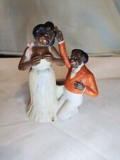 AFRICAN AMERICAN Vintge Caricature Figurine, Courting Lovers, 1 Flaw STILL NICE picture