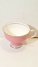 VINTAGE  PARAGON MINI PINK AND GOLD TEA CUP  BONE CHINA ENGLAND SCALLOPED EDGES picture