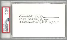 HERSCHEL HERKY GREEN SIGNED INDEX CARD PSA DNA 84165507 (D) WWII ACE 18V picture