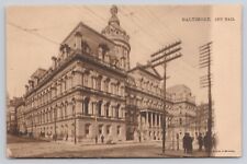 Baltimore Maryland MD City Hall, Raphael Tuck Series 1017 Antique c1905 Postcard picture