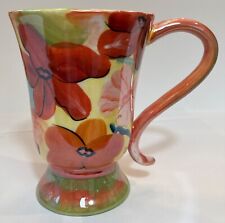 Botanical Watercolor Impressionist Fine Vintage Coffee Cup Footed High Gloss picture