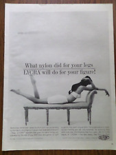 1961 Du Pont Bra Girdle Lycra Ad  What Nylon di for Legs will do for your Figure picture
