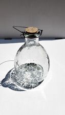 Vintage Fly Wasp Trap Glass Bottle With Relief wasp fly Decoration 3 leg picture