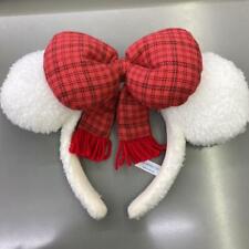 Tokyo Disney Resort Minnie Ears Headband Snow Christmas 2017 Authentic picture