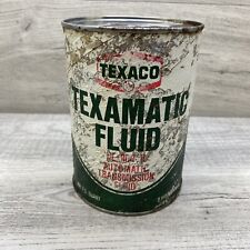 Vintage TEXACO Texamatic Transmission Fluid Paper Can  1Qt picture