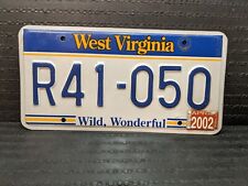 EXPIRED WEST VIRGINIA LICENSE PLATE with 2002 STICKER ...... (R41 050) picture