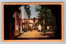 Los Angeles CA-California, The Patio, Union Station, Antique, Vintage Postcard picture