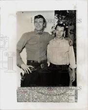 1959 Press Photo Actor Peter Breck & Brother George Reunited in Hollywood picture