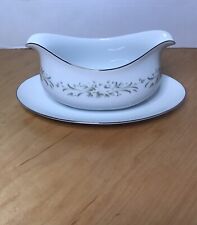 Vintage 479 Larksong By LynnBrooke Fine China Gravy Boat & Attached Underplate picture