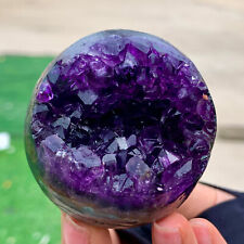 183G Natural Uruguayan Amethyst Quartz crystal open smile ball therapy picture
