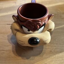 Vintage 1993 Warner Bros Looney Tunes Taz Tasmanian Devil Plastic Coffee Cup Mug picture