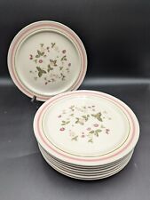 8 VTG Newcor Stoneware STRAWBERRY PATCH 1986 Dinner Plates Retired 10.25 inch picture