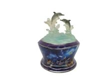 Dolphin Majesty Harmony In Paradise Heirloom Porcelain Music Box A0330  picture
