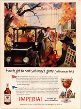 VINTAGE 1944 IMPERIAL WHISKEY BAR DECOR PRINT AD picture