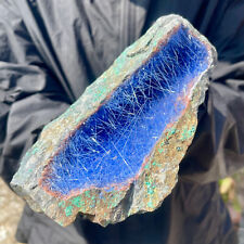 1.52LB Rare Malachite Cave Specimens Containing Magnesite Crystal Minerals picture