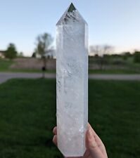 Clear Quartz Tower Point Crystal Large Big Tall Gemstone picture