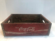 Vintage Enjoy Coca-Cola Wooden Crate Bottle Carrier Coke Box picture