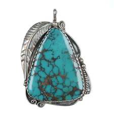 Vintage Navajo sterling and turquoise pendant picture