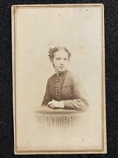 Pittsfield Massachusetts MA Pretty Woman Civil War Era Antique CDV Photo picture