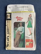 McCall’s 4203 Vintage 70s Skirt Sewing Pattern, Size 12, ca. 1974 Uncut picture