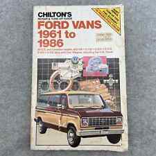 Vintage Chilton's Ford Vans 1961 to 1986 Repair & Tune-Up Guide Book picture