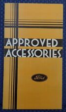 1933 FORD Automobile Approved Accessories Brochure - VERY NICE picture