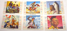 6pc.  1958 CARDO COWBOYS AND INDIANS TRADING CARDS -  picture