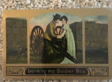 1910 LOVE TO MY SOLDIER BOY WASH D.C. BROAD RUN VA ~POSTCARD picture
