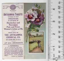 Antikamnia Patent Medicine 1913 Calendar Vintage Trade Card 3