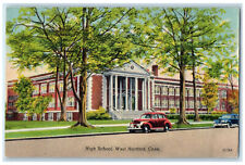 1955 High School West Hartford Connecticut CT Vintage Posted Postcard picture