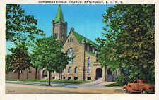 Postcard Congregational Church Patchogue Long Island New York picture