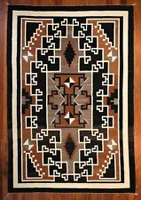 LARGE,OUTSTANDING NAVAJO TWO GREY HILLS RUG,EXCEPTIONAL ORIGINAL CONDITION,C1950 picture