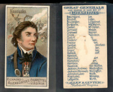 1888 N15 Great Generals  Allen & Ginter    Kosciusko ''  3541 picture