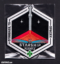 Authentic SPACEX -STARSHIP TEST FLIGHT-2 -SUPER HEAVY-STARBASE, TX-Mission PATCH picture