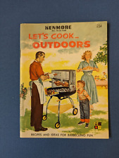 1961 recipe booklet KENMORE Let's Cook Outdoors Sears Roebuck Barbecuing picture