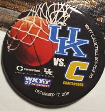 WKYT UK VS Chattanooga Basketball Dec 17 2011 Promotional Button Pin. picture