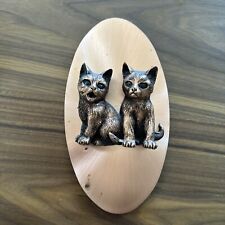 Vintage Cats Copper and Ceramic 10