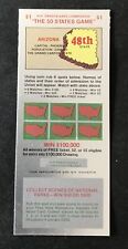Arizona  SV Instant NH Lottery Ticket,  issued in 1977 no cash value picture