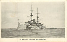 WWI Era  Postcard H.M.S. Ceasar Flagship of the Channel Fleet Pre Dreadnaught picture