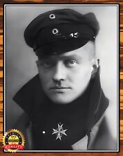 Manfred von Richthofen - The Red Baron - WWI - Metal Sign 11 x 14 picture