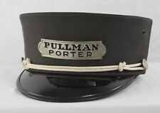 Missouri Pacific Lines Pullman Porter Cap Size 7 1/4 Railroad Black Vintage picture