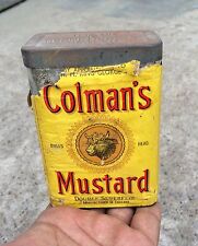 Vintage Colmans Mustard Adv Seal Pack Tin Box England TB1153 picture