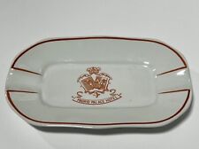 5” Inch Madrid Palace Hotel Glazed Ceramic Ashtray/Trinket Dish Vintage picture