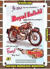 METAL SIGN - 1954 Royal Enfield Again Takes the Spotlight - 10x14 Inches picture