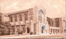 Nashville, TN West End Methodist Church Postcard c. 1950s picture