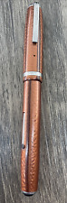 Vintage Esterbrook Fountain Pen 9668 Nib Brown/Copper Marble TESTED Double Jewel picture