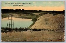 Denison Texas~Water Reservoir~Randell Dam~Tower~Music Masterpiece Creation~1913 picture