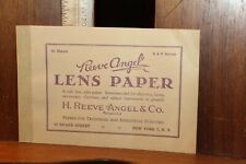 Vintage Reeve Angel lens Paper Glasses Optical Instruments Booklet picture