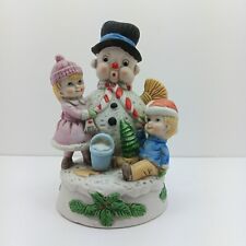 Vintage  Ceramic Frosty The Snowman Illuminated Figurine No Light Holiday Decor picture